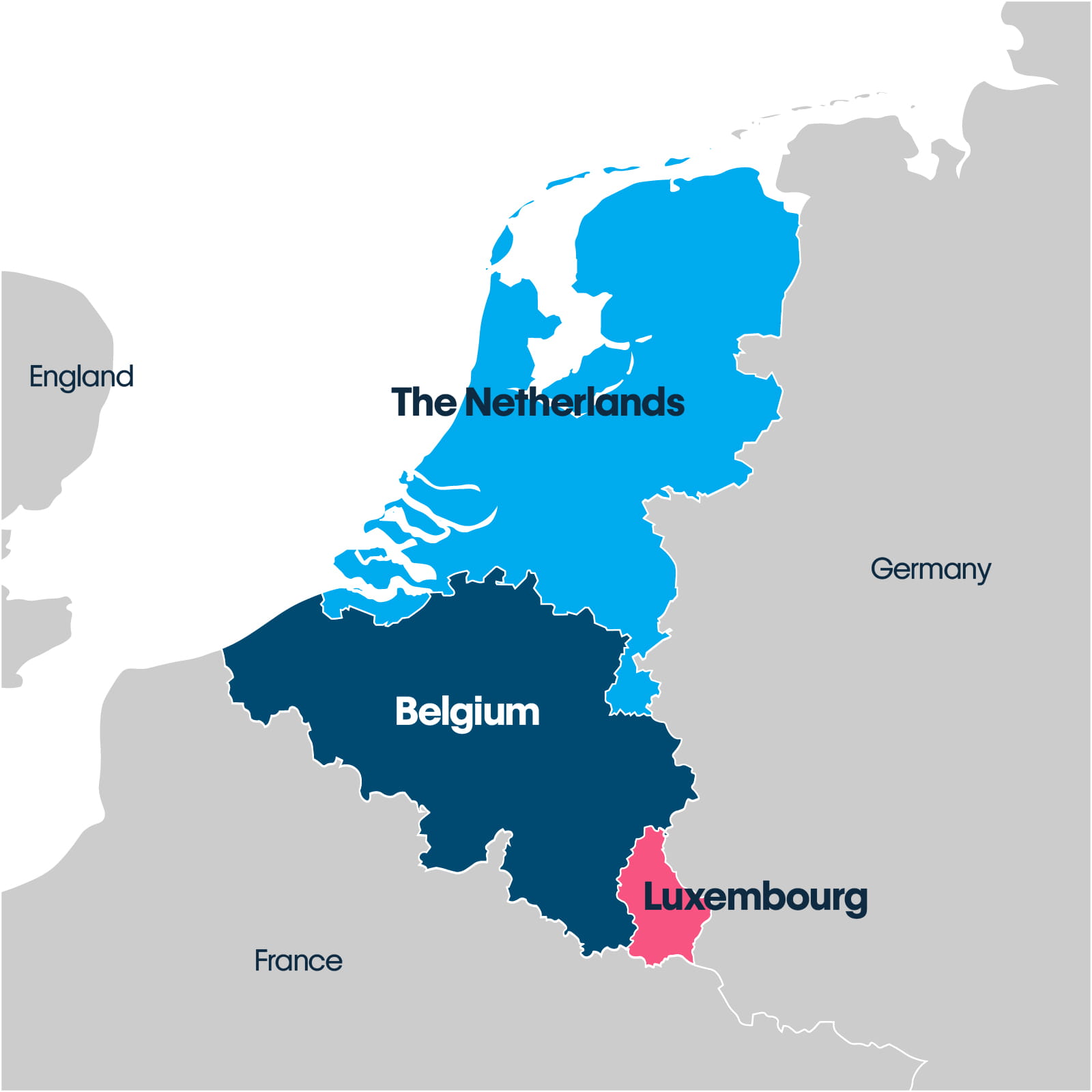 a map of the Benelux