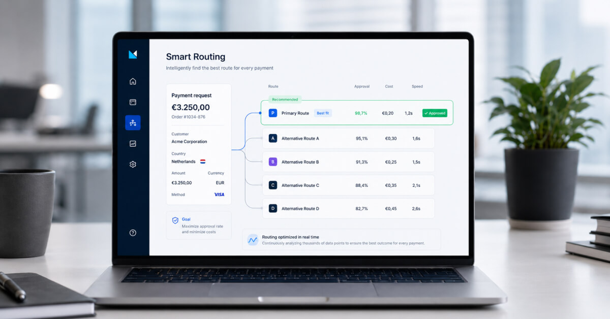 [Translate to Belgian Dutch:] Smart routing dashboard- MultiSafepay